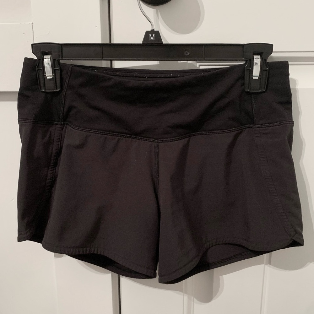 LULULEMON black speed up shorts